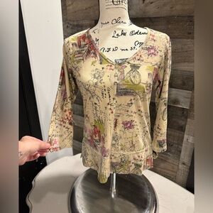 Color Me Cotton | 3/4 Length Sleeve Top